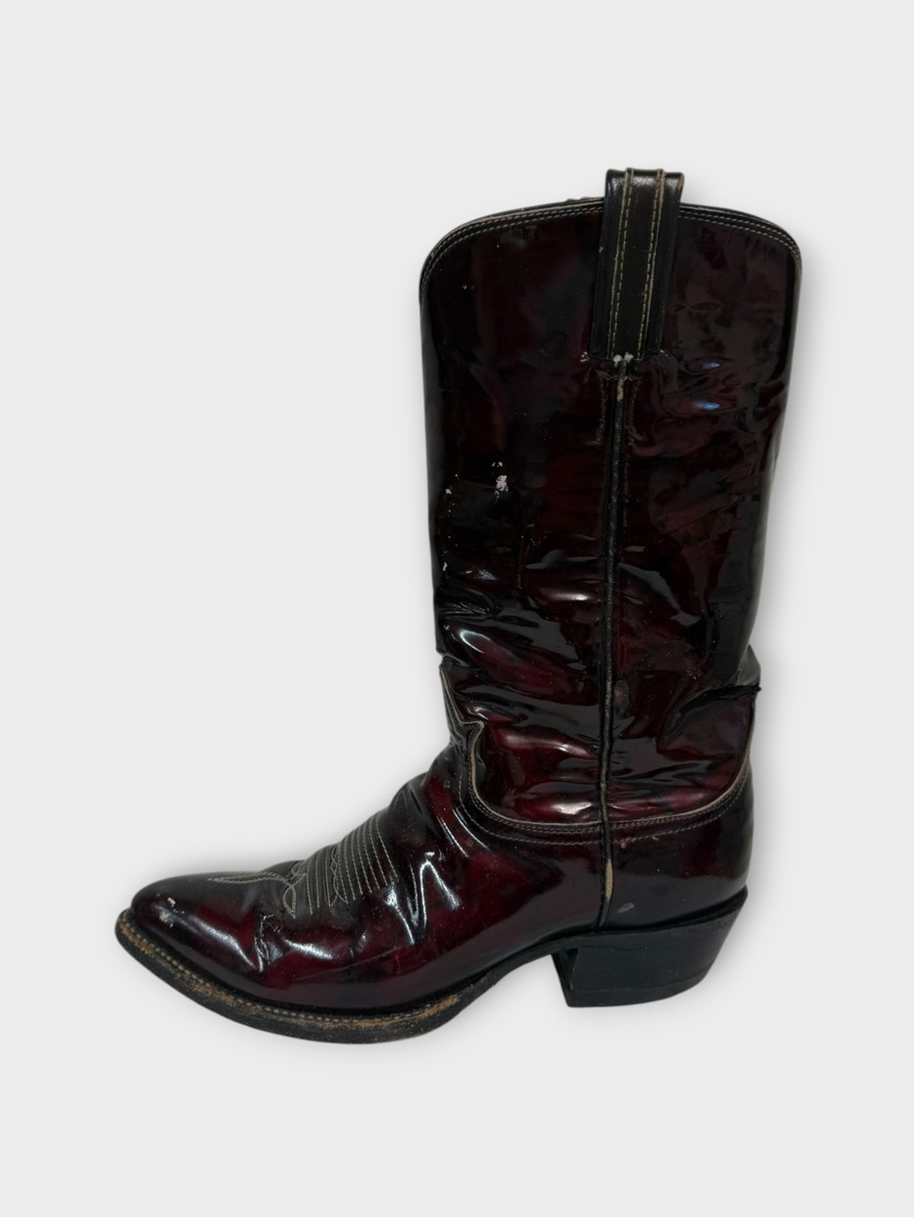 Tony Lama Oxblood Leather Western Cowboy Boots